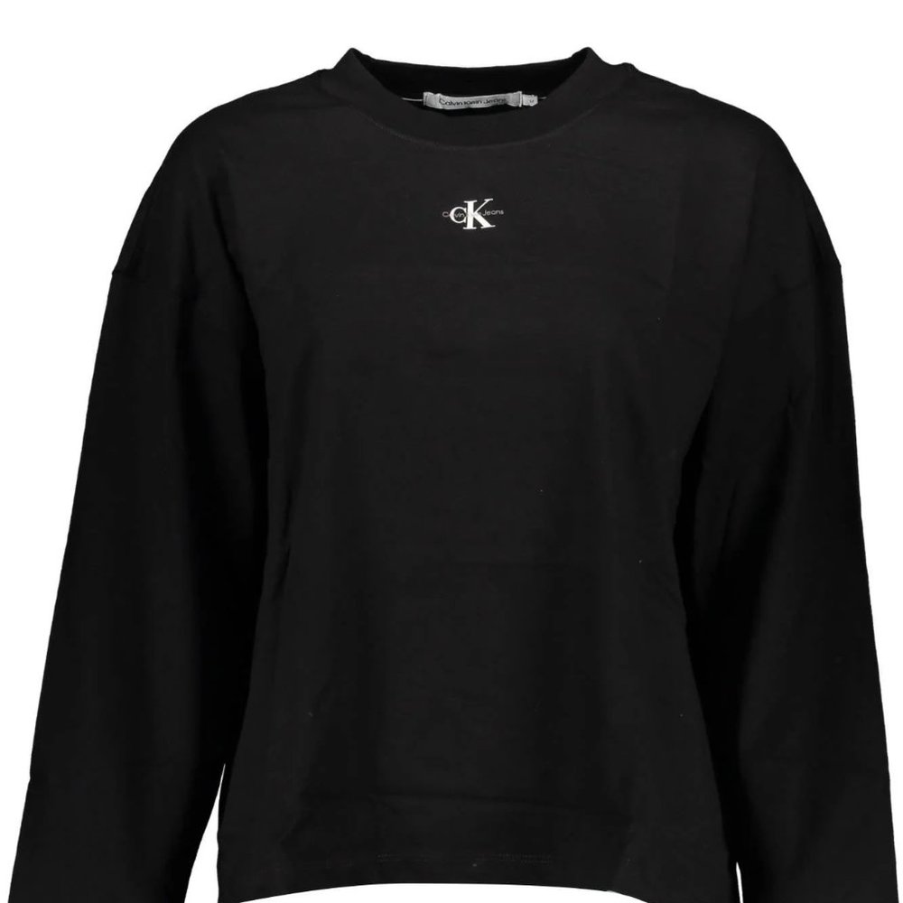 Calvin Klein Black Cotton Tops & T-Shirt